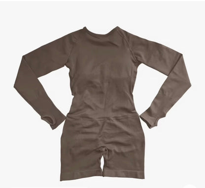 Short Jumpsuit Backless Set Gym Sportswear