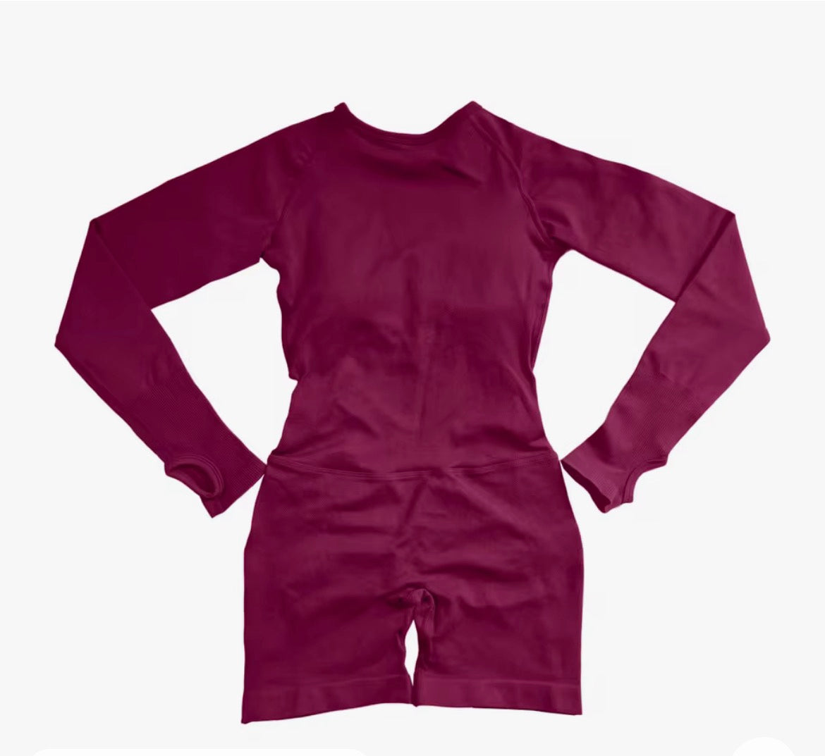 Short Jumpsuit Backless Set Gym Sportswear