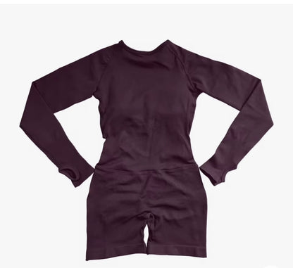 Short Jumpsuit Backless Set Gym Sportswear